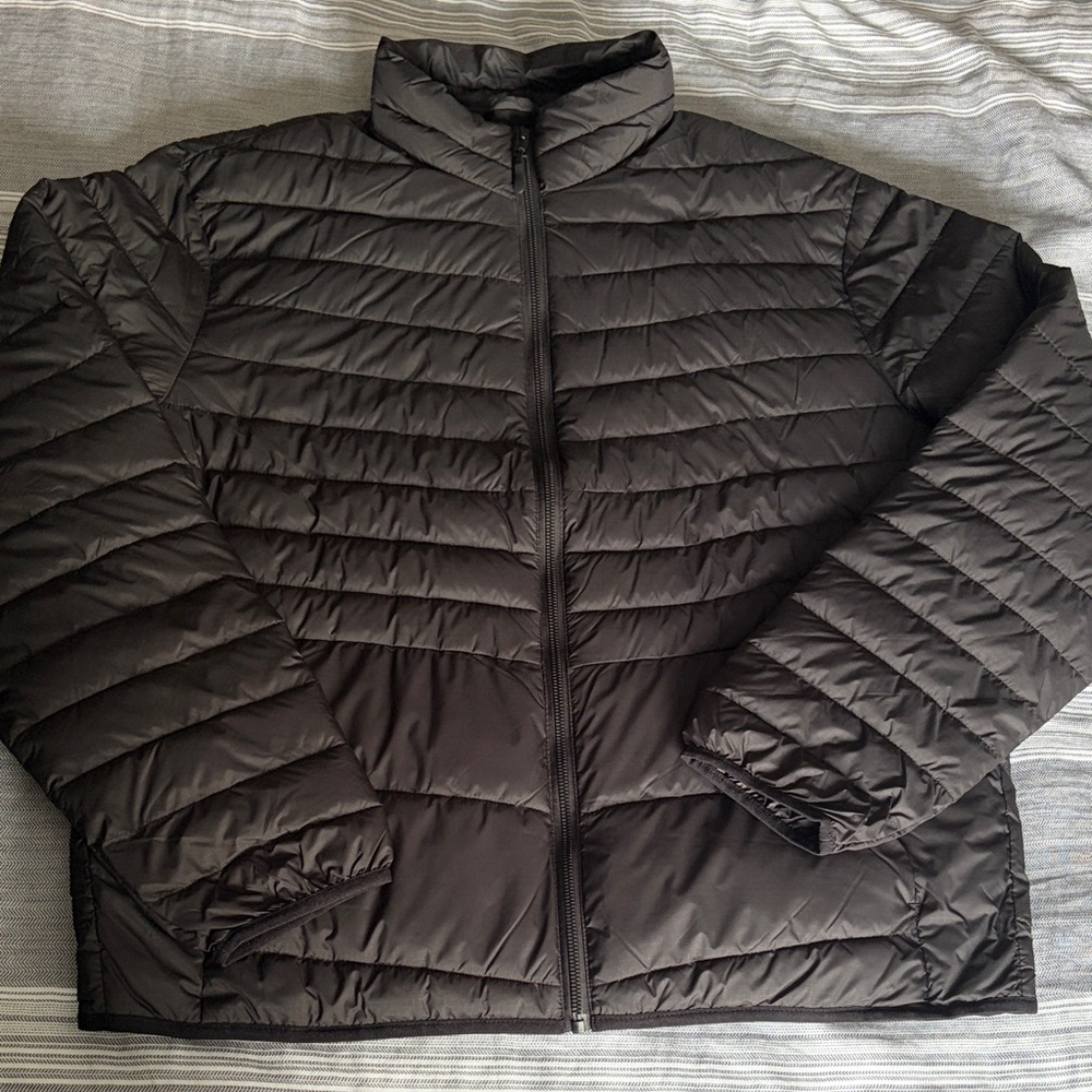 Jack and Jones Men's Black Puffer Jacket